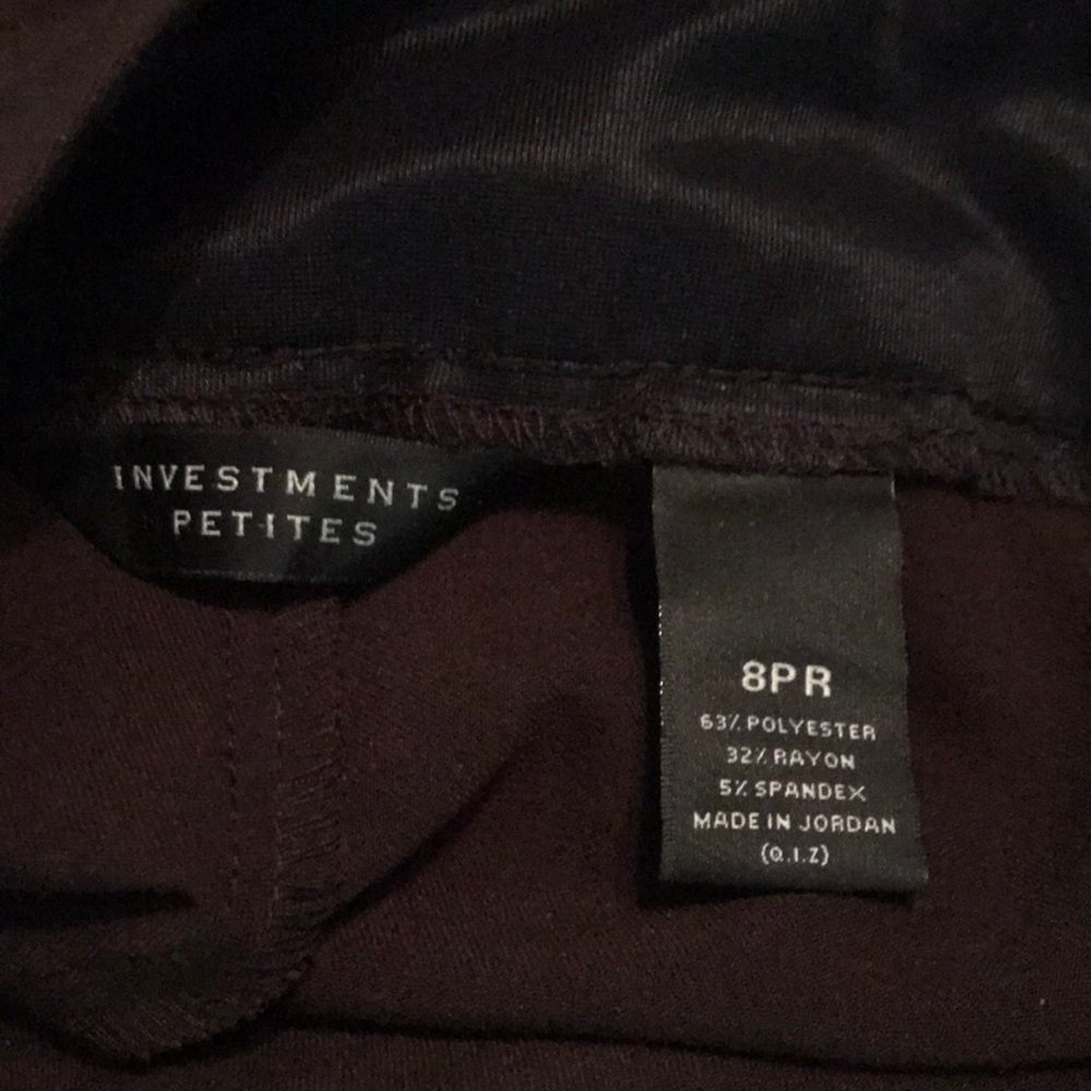 Investments Petites-63%polyester,32%rayon,5%spande